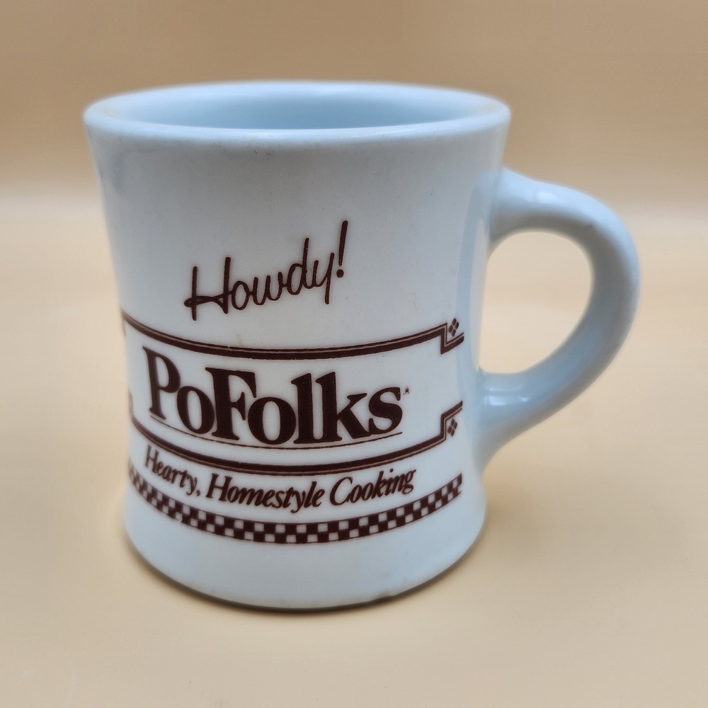 PoFolks Fairless Hills PA Vintage Restaurant Diner Rego Coffee Cup Mug